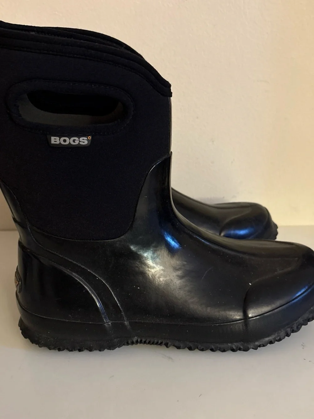 Bogs Black Short Waterproof Pull-On Boots